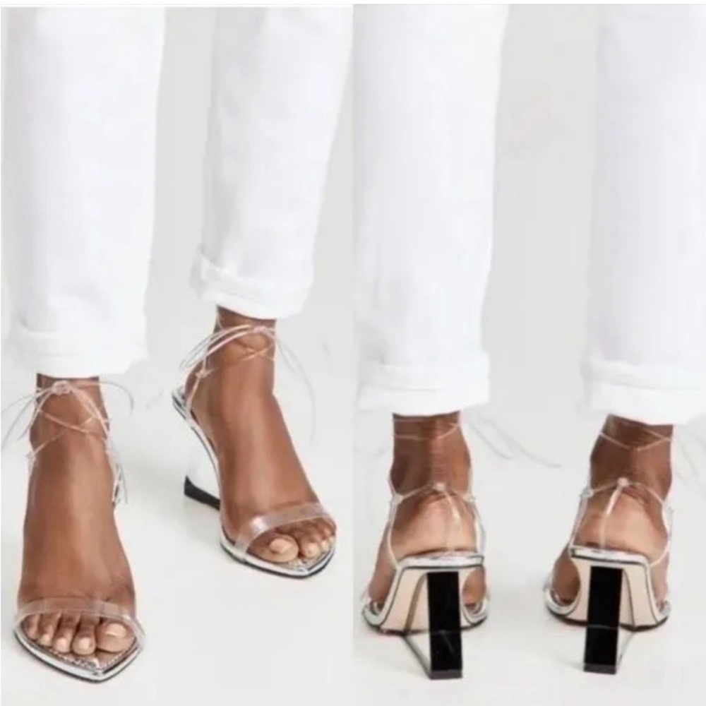 Good American clear strappy heels - Picture 2 of 4